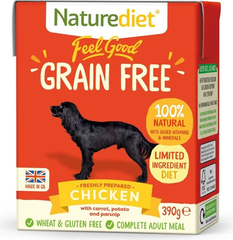 Naturediet Grain Free Kylling (390 g)
