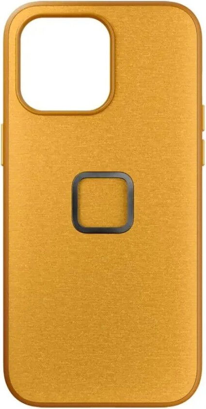 iPhone 15 Pro Max Stoffdeksel V2 med SlimLink Brakett - MagSafe Kompatibel - Sun