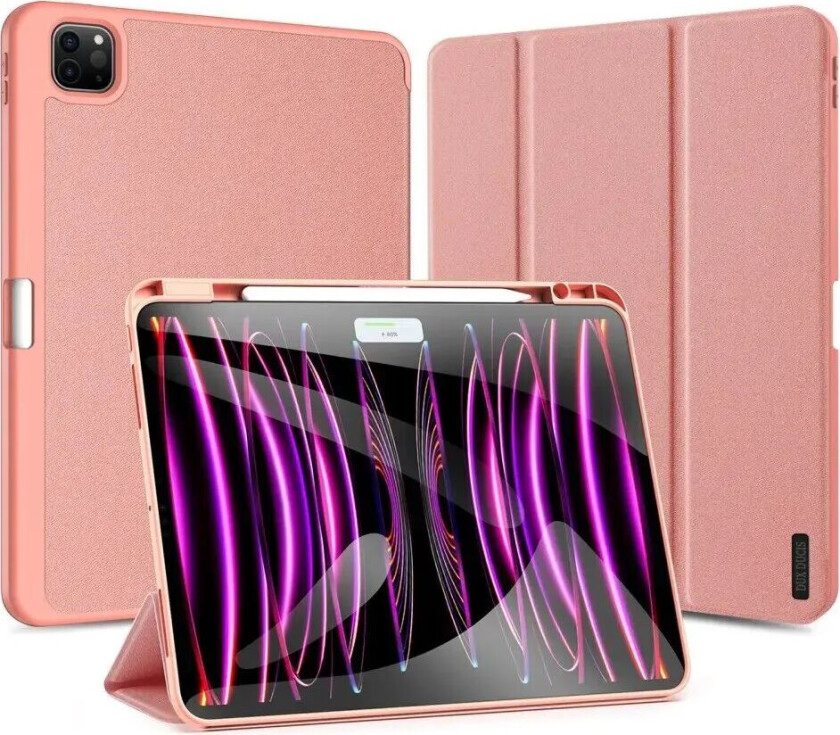 iPad Pro 13" (2024) DUX DUCIS DOMO Series Flip Deksel med Penneholder - Pink