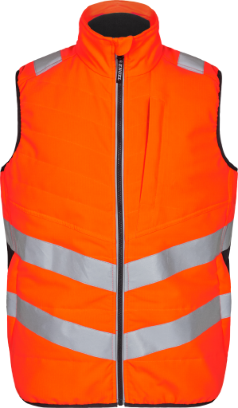 VEST 5159-158 OR./GRÅ XL