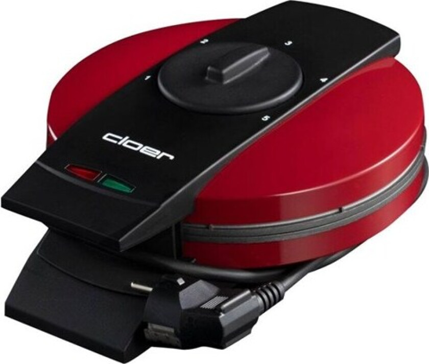 Vaffeljern 1633V Valentine's Edition - waffle maker - red