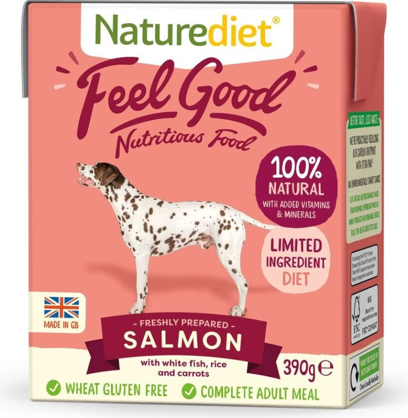 Naturediet Feel Good Laks (390 g)