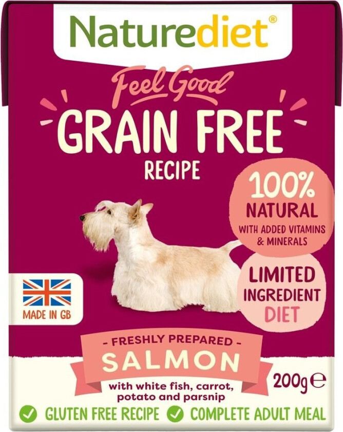 Naturediet Grain Free Laks (390 g)
