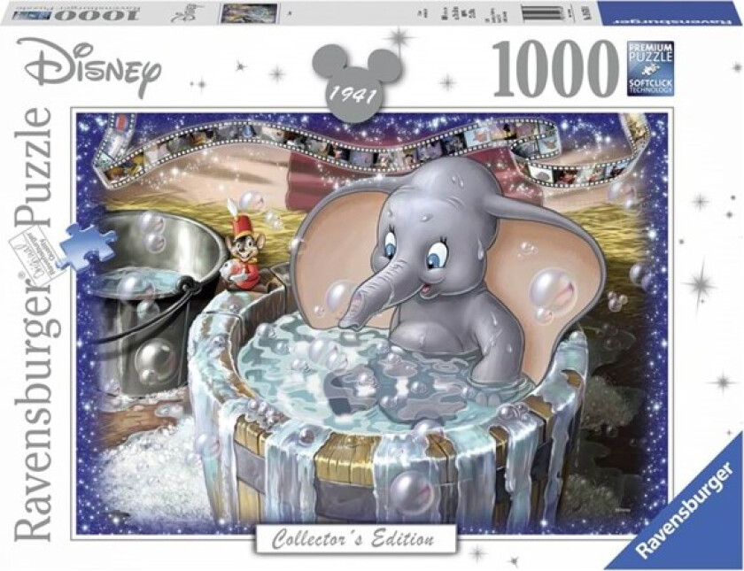 Puslespill 1000 Disney Dumbo