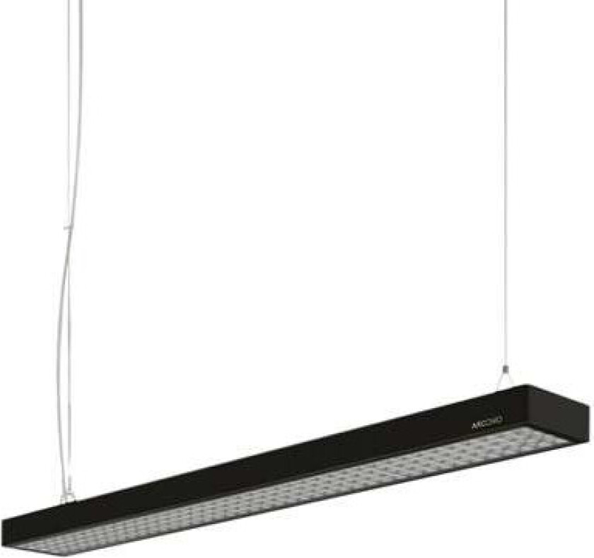 LED-hengelampe til kontor Susi, DALI dimbar, svart