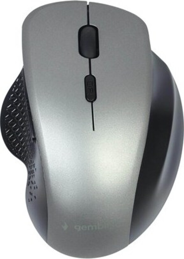 MUSW-6B-02-BG - mouse - 2.4 GHz - black space grey - Mus - Optisk - 6 - Sølv