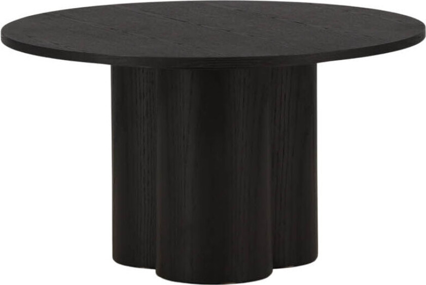 Olivia sofabord Ø80cm svart.