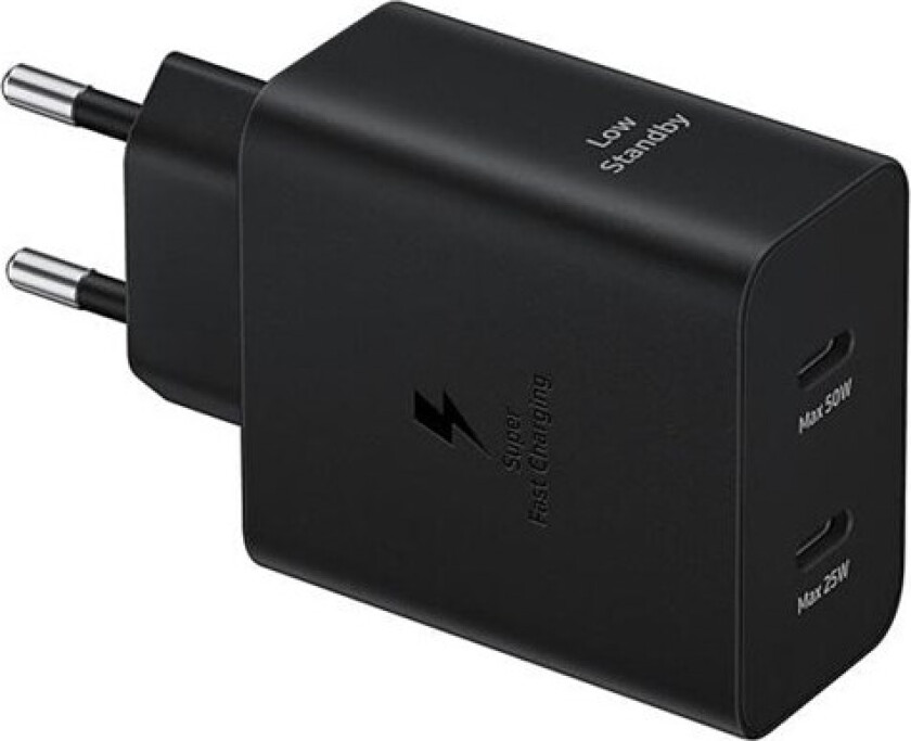 50W Power Adapter Duo - Black