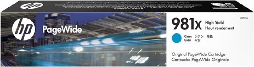 Hp Blekk Cyan 981x 10k - Pw 556dn/556xh