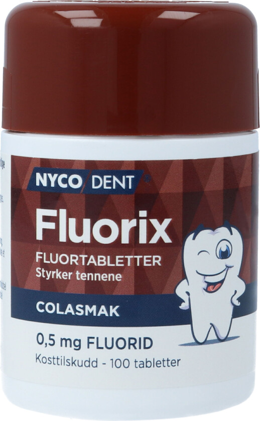Fluorix m/ Cola 0,5 mg, 100 stk
