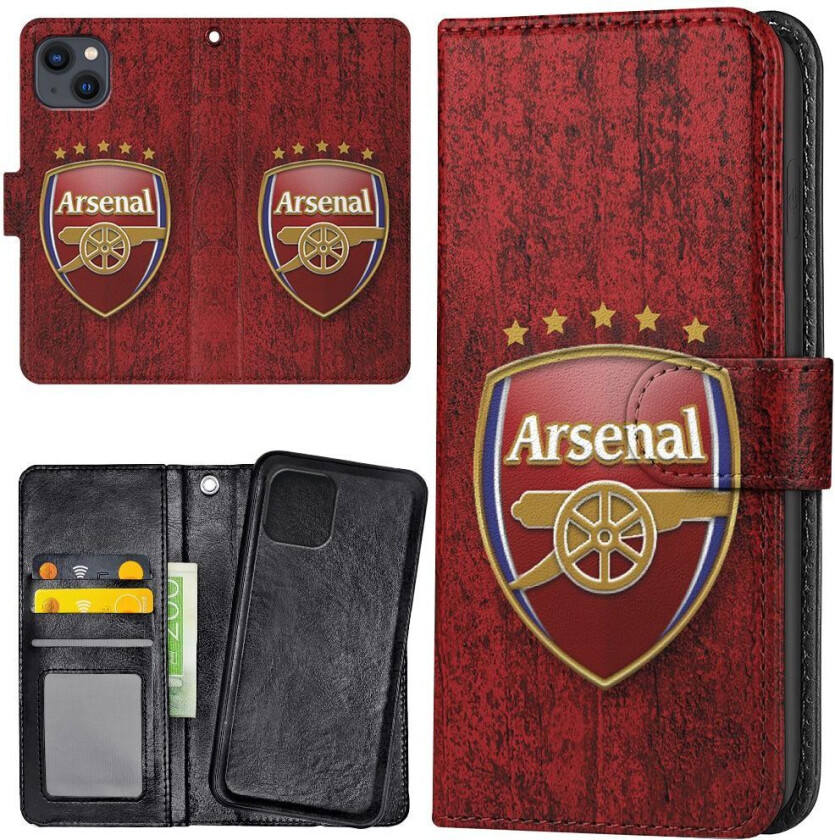 iPhone 15 - Lommebok Deksel Arsenal