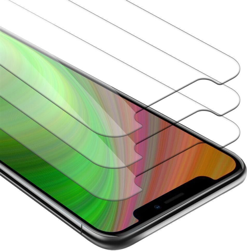 CADORABO 3x Skjermbeskytter Skärmskyddtil til Apple iPhone XR Herdet Skjermglass