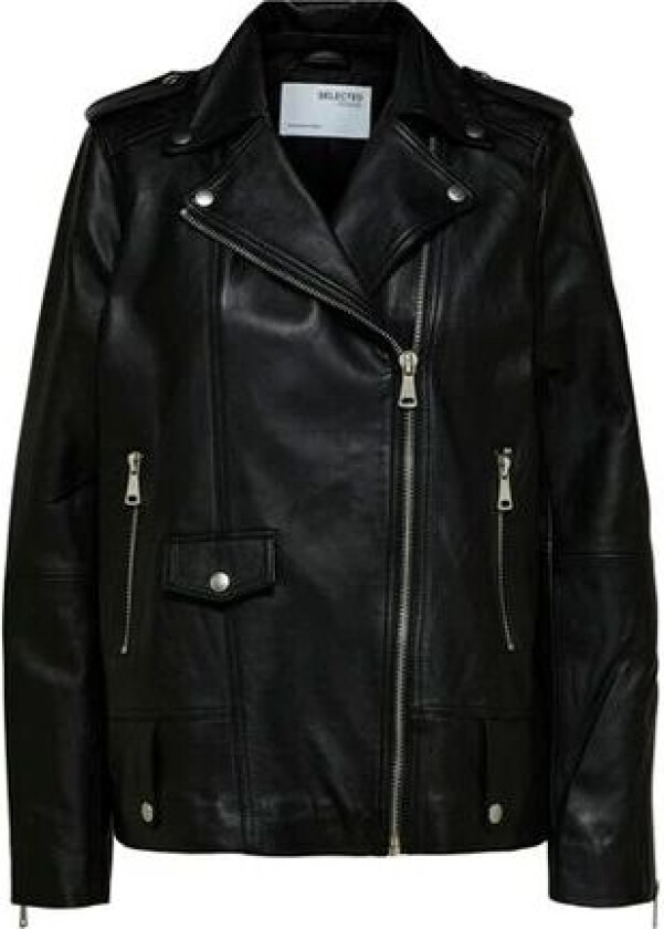 Selected Femme Madison Skinnjakke - Sort