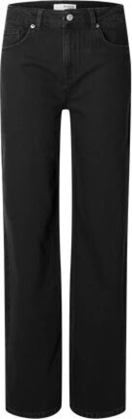 Alice Hw Wide Long Jeans - Black Denim W26/L32