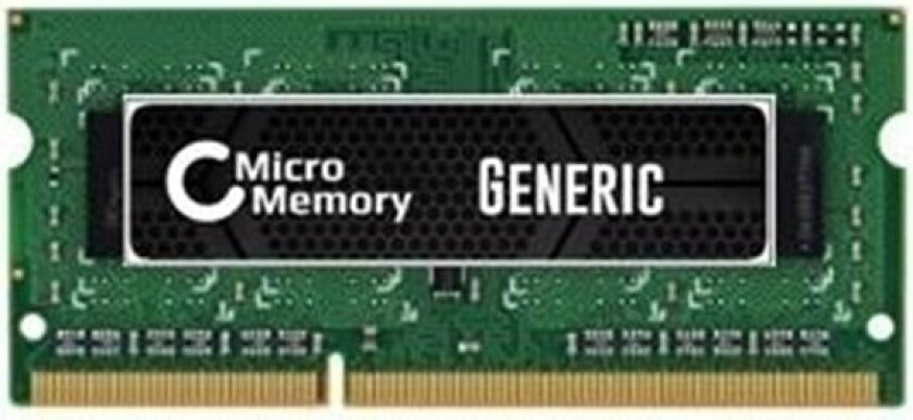 - DDR3L - modul - 4 GB - SO DIMM 204-pin - 1600 MHz / PC3L-12800 - 1.35 V - ikke-bufret - ikke-ECC
