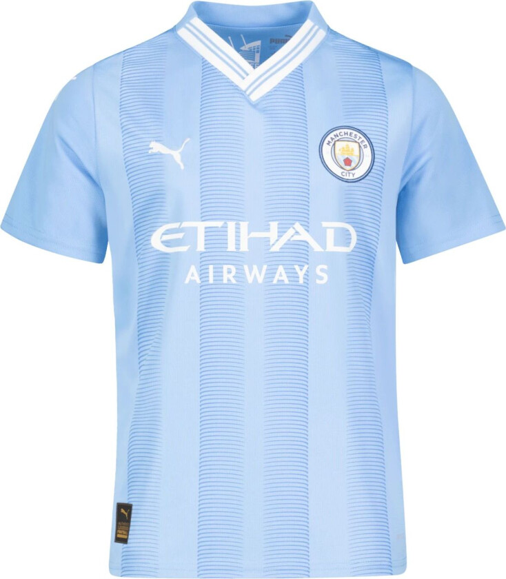 Manchester City Home Jersey Replica 23/24, fotballdrakt, junior Team Light Blue-puma