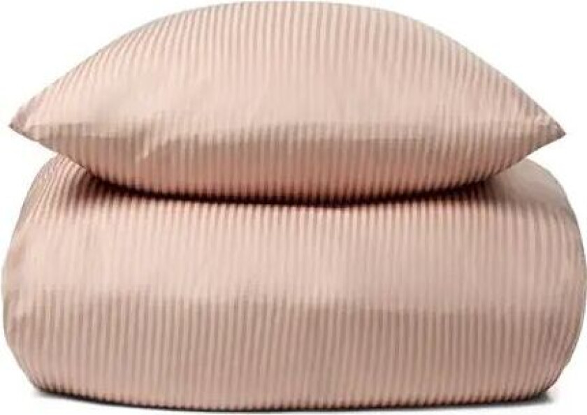 Sengetøy - 100% egyptisk bomullsateng - 140x200 cm - Peach - Jacquard vevd sengesett fra
