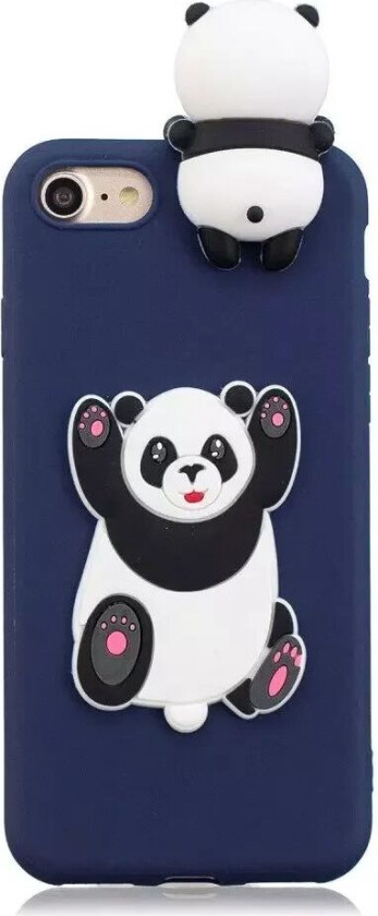 iPhone SE (2022 / 2020) / 8 / 7 Fleksibelt Plast Bak Deksel med Figur - Kjempe Panda