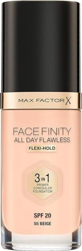 Facefinity 3-in-1 Foundation Beige 55 30 ml