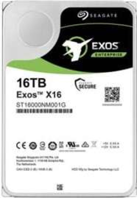 Exos X16 - 16TB - Harddisk - ST16000NM001G - SATA-600 - 3.5"