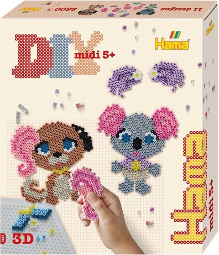 Midi Gaveeske 2500 Perler - Dyresalong