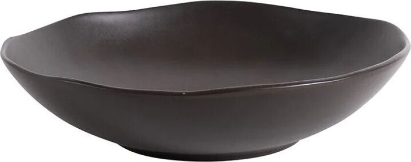 Natur - Dyp Tallerken 16 Cm - Matt Sort