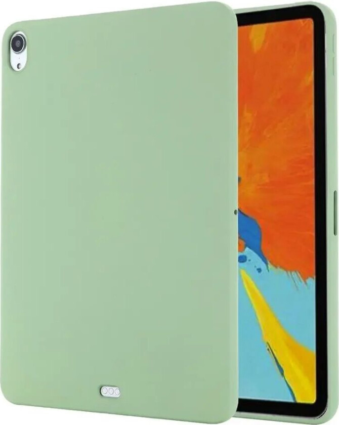 iPad Air 10.9-11" (2024-2020) Liquid Silikone Shockproof Deksel - Grønn