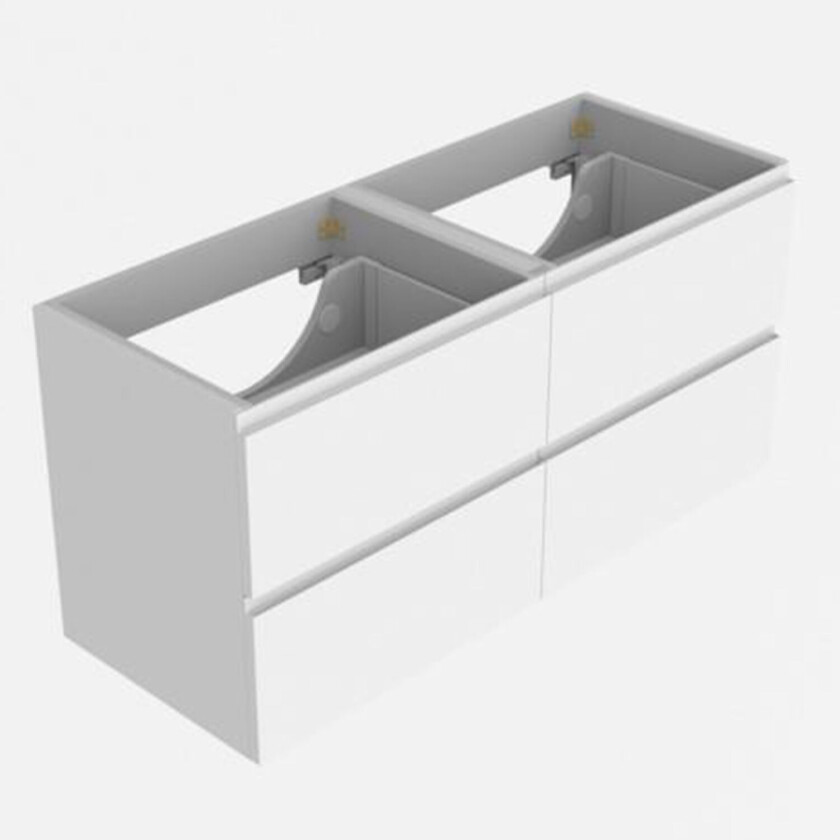 VikingBad Mie Servantskap fingergrep - Hvit Matt