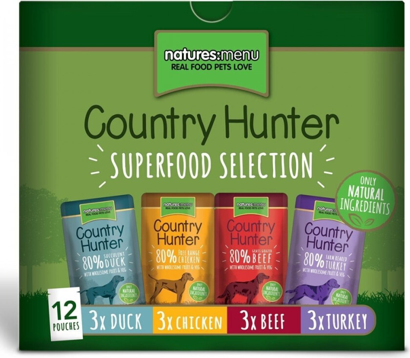Natures:menu Country Hunter Dog Multipack 12x150 g