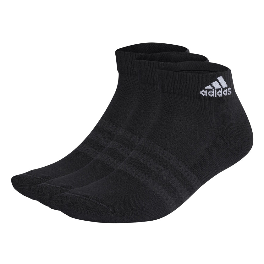 adidas Cushioned Sportswear Ankle Sock 3 Pairs, ankelsokker, unisex BLACK/WHITE