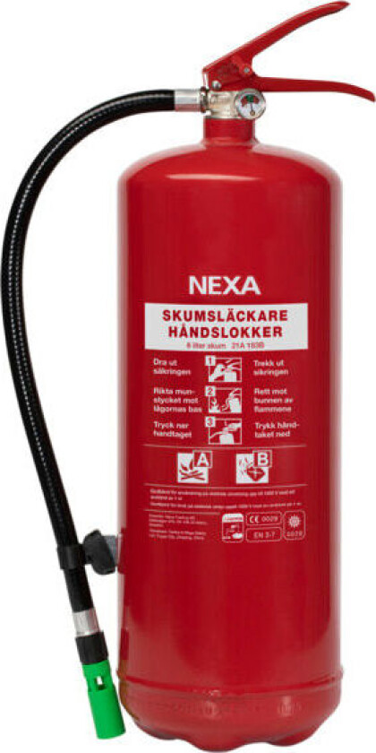 Brannslukker Skum 6 kg 21A 183B  - 88943