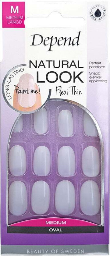 Natural Look Medium Oval 24pcs