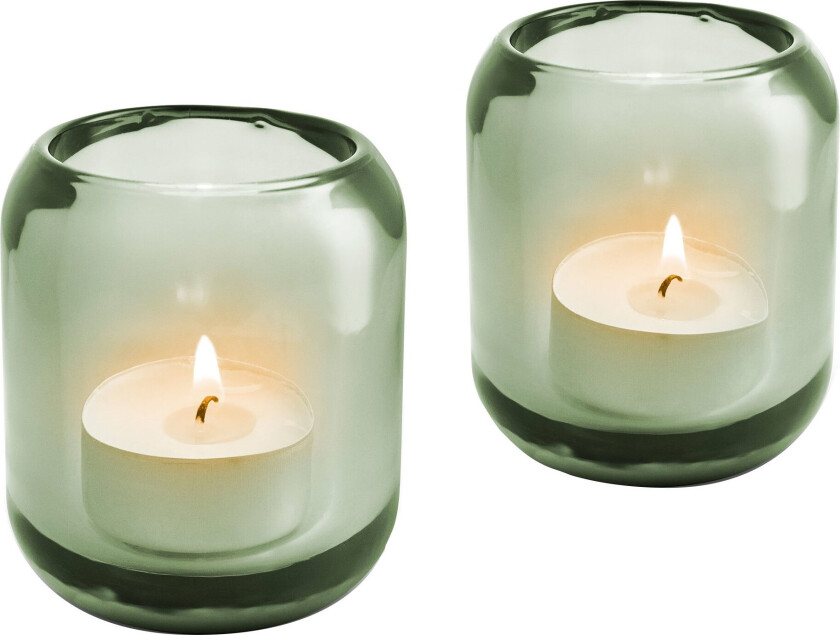 Acorn telysholder 2-pakning Leaf green