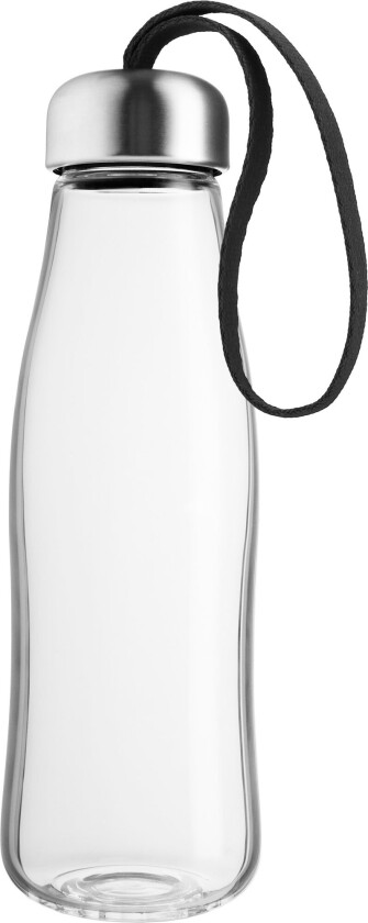 drikkeflaske i glass 0,5 L Black