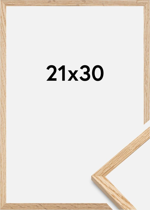 Ramme Tynn Eik Akrylglass 21x30 Cm