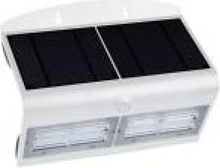 Solar-væglampe VT-767-7-W 8278 LED (RGB) 7.00 W Dagslyshvid Hvid, Sort
