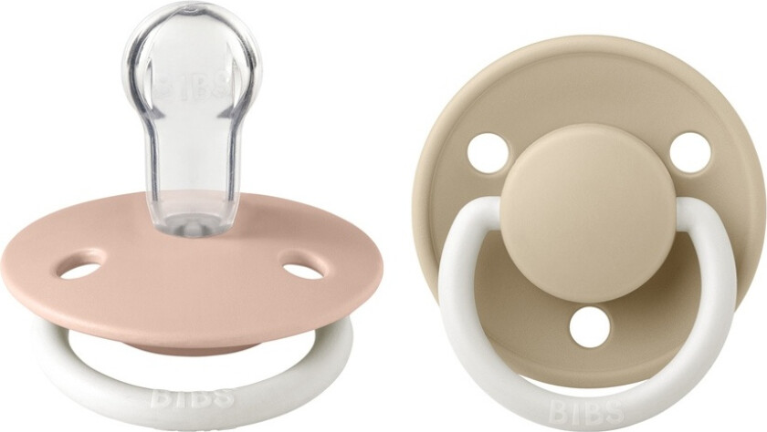 Pacifier De Lux Silicone Blush Glow/Vanilla Glow Onesize 2pc
