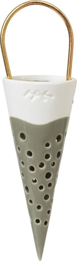 Nobili kremmerhus juletrepynt 15 cm Grønn