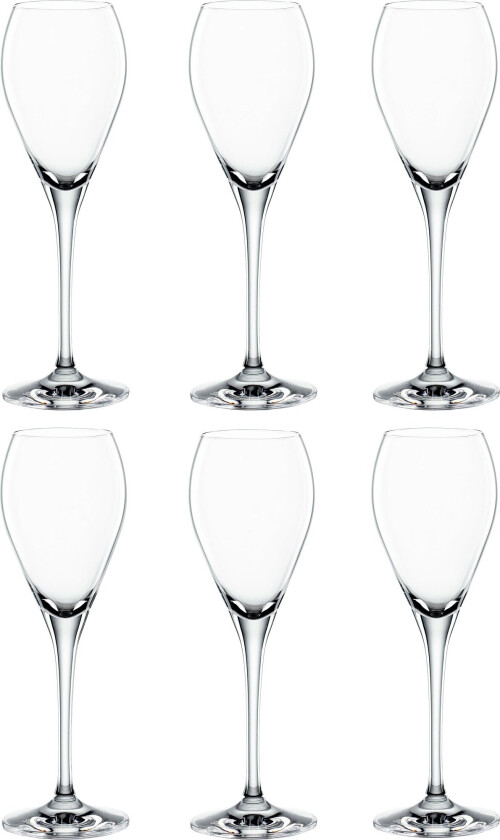 Party Champagneglass, 6-stk. Klar