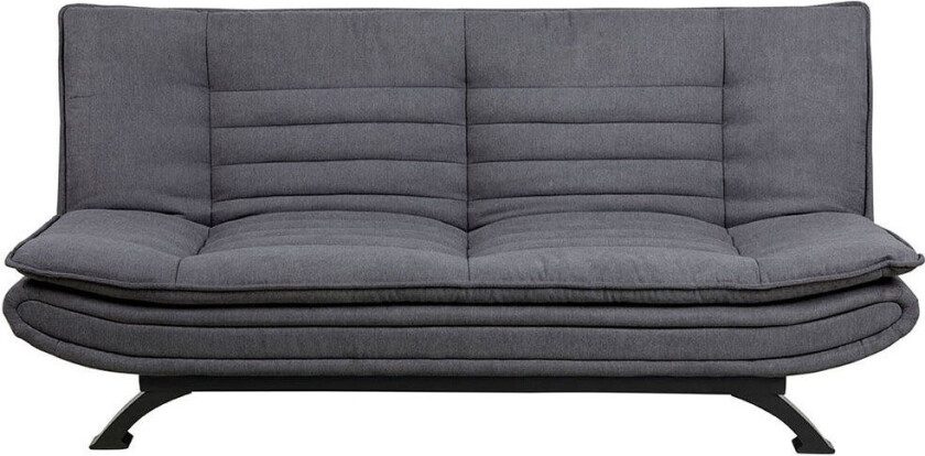 Fanny sovesofa mørk grå, metall svart.