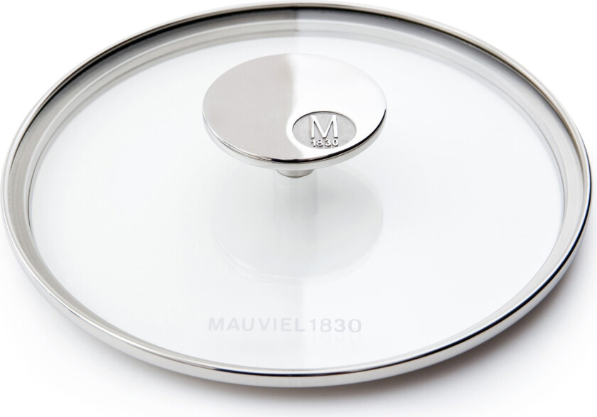 M'360 glasslokk klar/stål - 20 cm