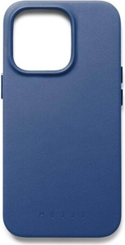 iPhone 14 Pro Leather Deksel - MagSafe Kompatibel - Blå
