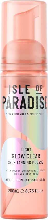 Isle Of Paradise Glow Clear Self Tanning Mousse Light