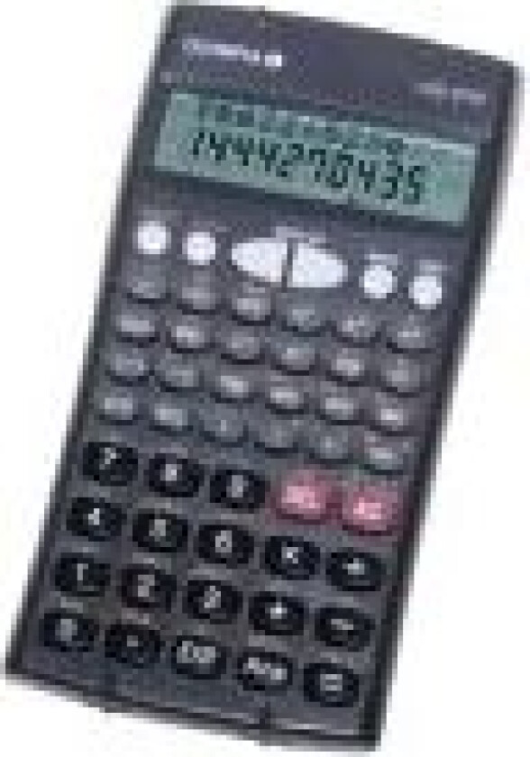 LCD 8110, Lomme, Vitenskaplig, 12 sifre, 2 linjer, Batteri, Antrasitt