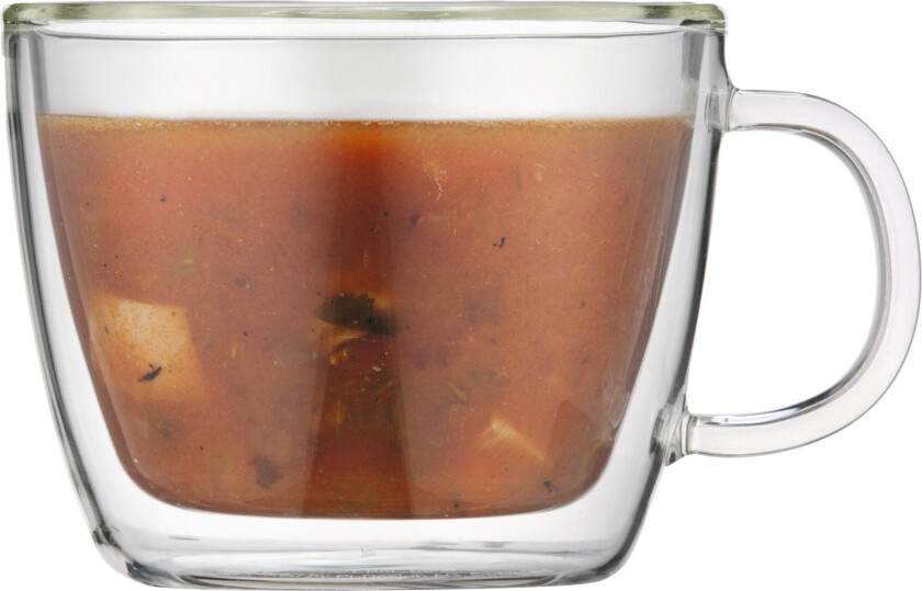 Bodum Bistor dobbeltvegget lattekopp med hank 45 cl 2-pakning