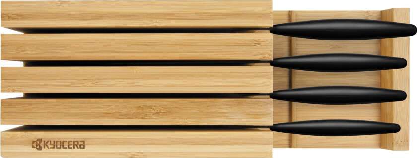 knivblokk bambus for 4 kniver 34 cm