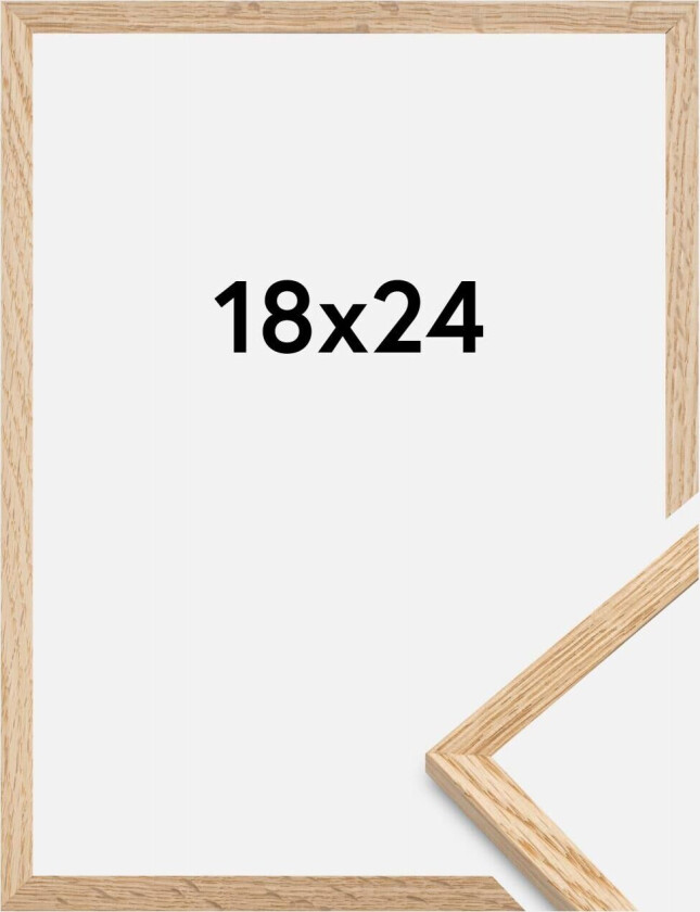 Ramme Tynn Eik Akrylglass 18x24 Cm