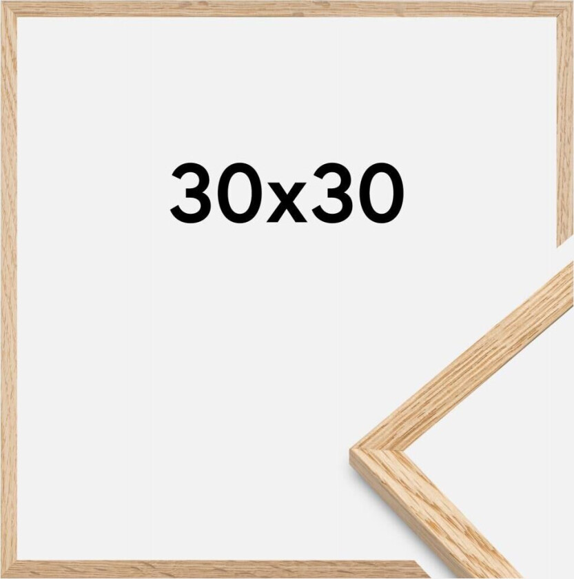 Ramme Tynn Eik Akrylglass 30x30 Cm