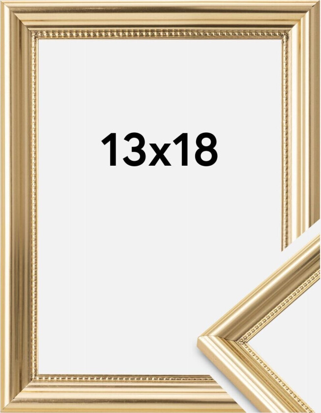 Ramme Gala Akrylglass Gull 13x18 Cm