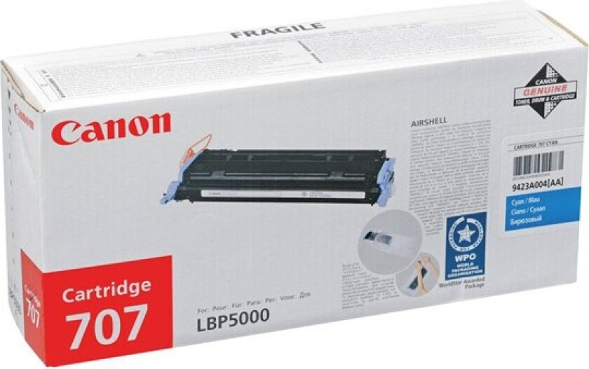 Toner Cyan Crt-707 - Lbp5000